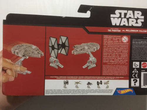 Star Wars Hotwheels: Millenium Falcon vs. First Order TIE Fighter