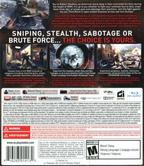 Enemy Front PS3
