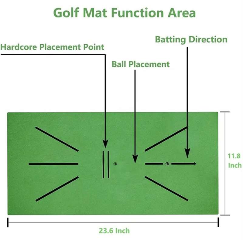 Golf Swing mat training aid