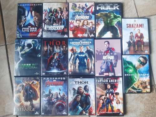 DVD Movies - Marvel and DC Collection - 14 Movies