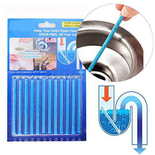 Drain cleaning sticks