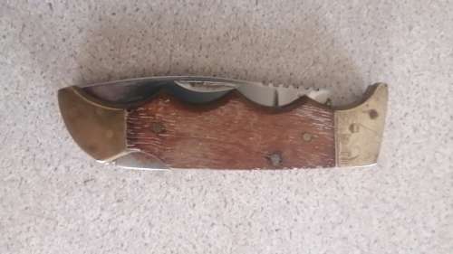 Brass & Wood Pocket Knife