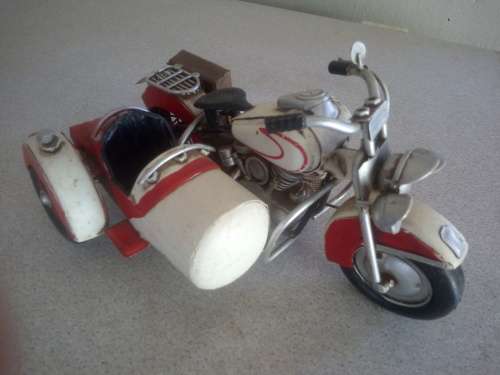 Tin Plate Motorcycle with Sidecar