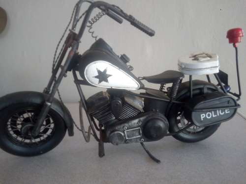 Tin Plate Police Motorcycle