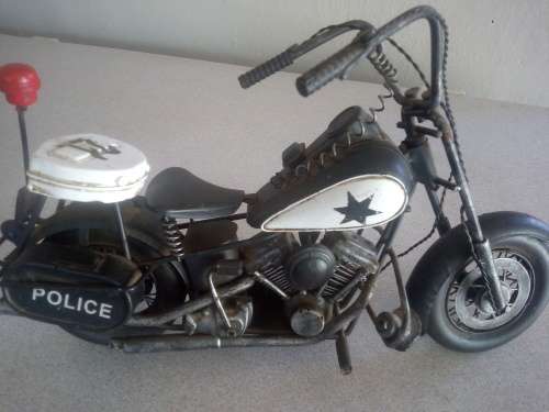 Tin Plate Police Motorcycle