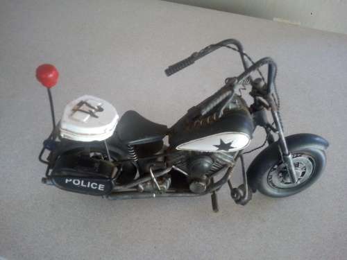 Tin Plate Police Motorcycle