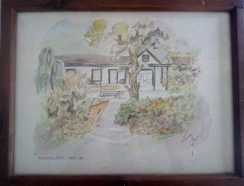 Framed Water Colour `Pilgrims Rest `89` by South African Artist Junette Harmse