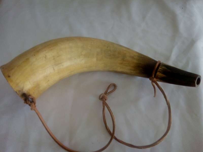 Cow Horn Powder Flask