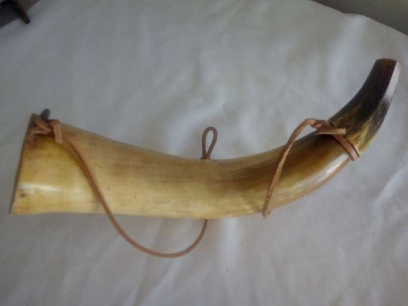 Cow Horn Powder Flask