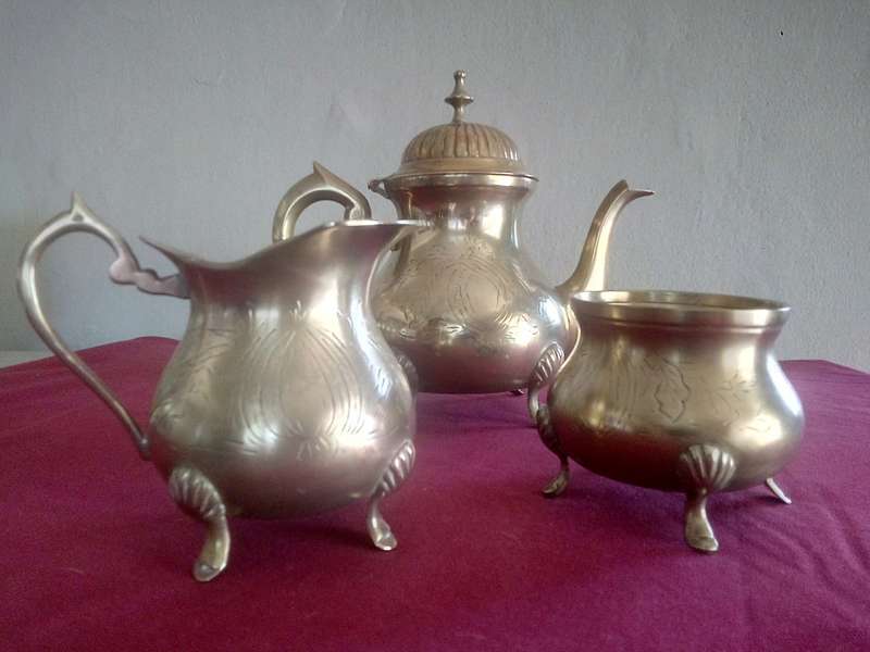 Stunning Brass Tea Set
