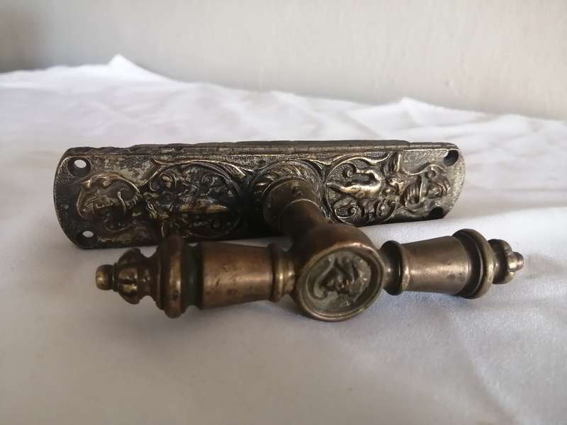 Antique Victorian Brass Cupboard door handle