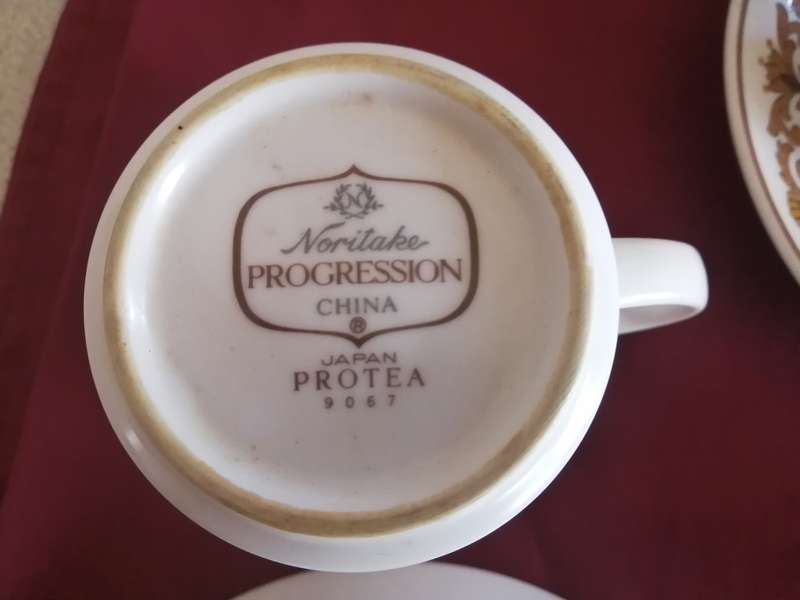 Vintage Noritake Progression China 9067 Coffee Cups