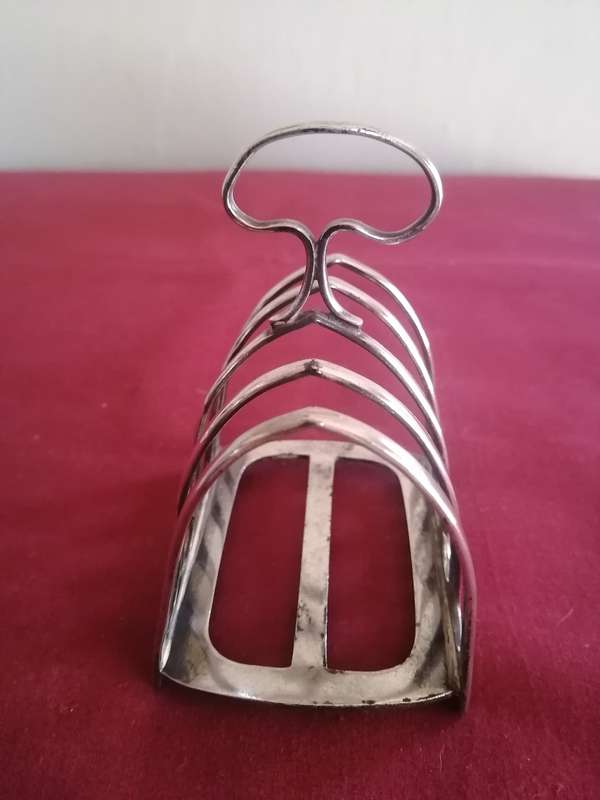 Antique Silver Plated Toast Rack