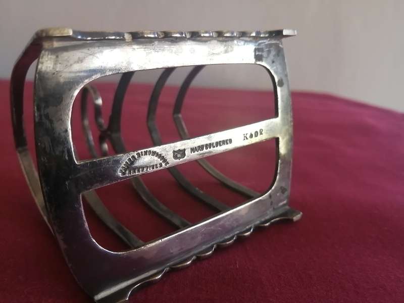 Antique Silver Plated Toast Rack