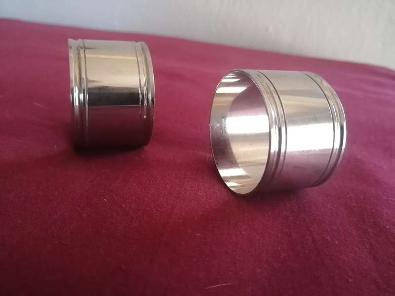 Vintage pair of Silver Plated Napkin Rings