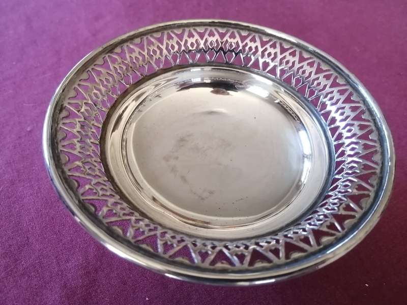 Antique Silver Plated Sweet Dish