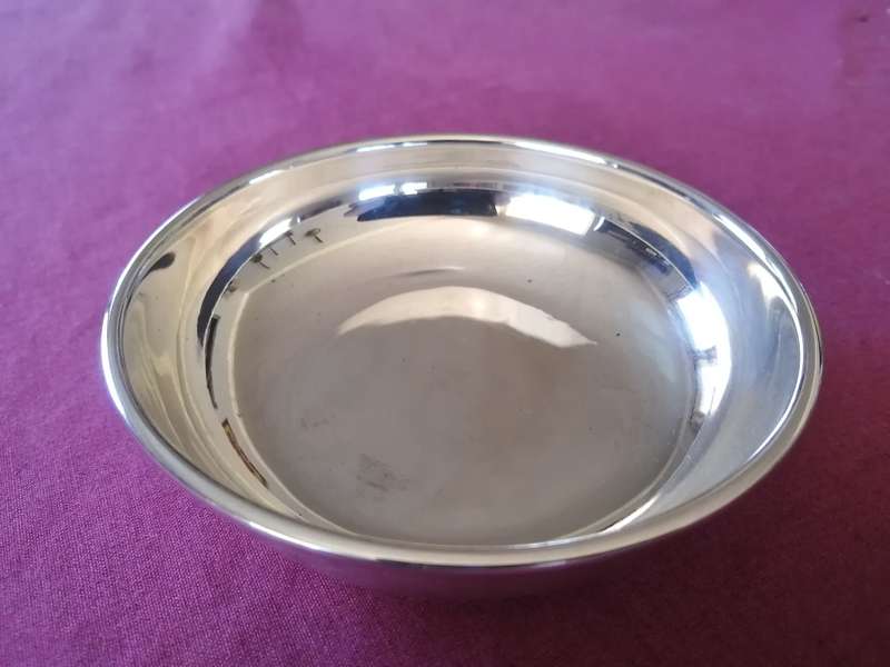 Vintage Silver Plate Round Dish