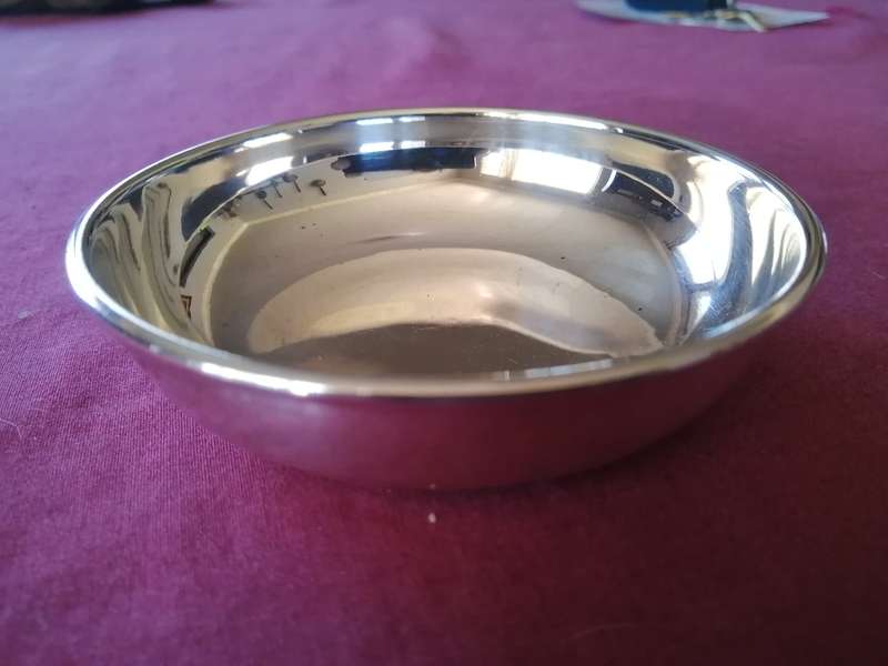 Vintage Silver Plate Round Dish