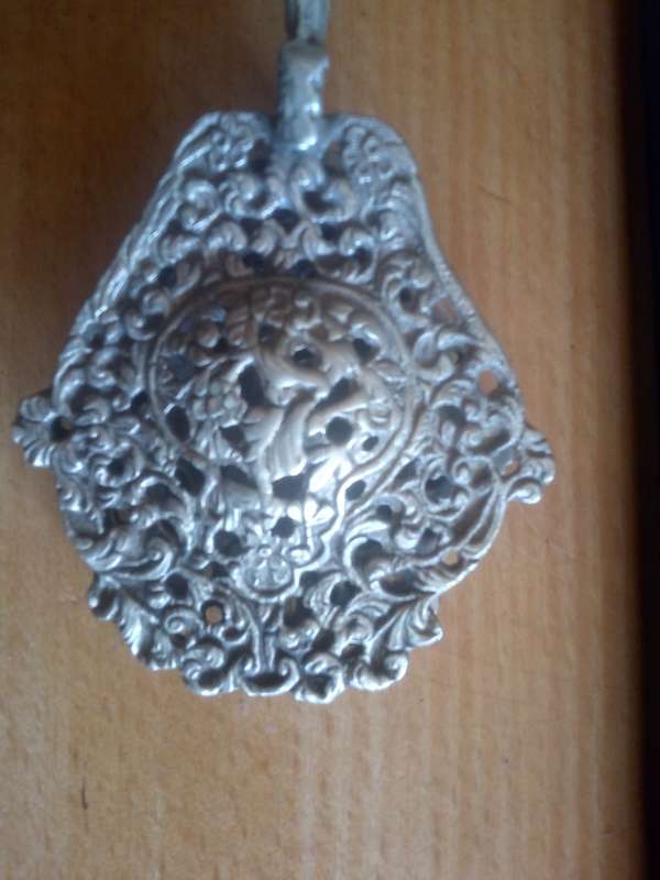 Antique Silver Cake Tongs/Server