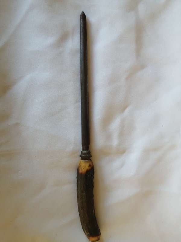Antique Horn Handled Knife Sharpening Steel