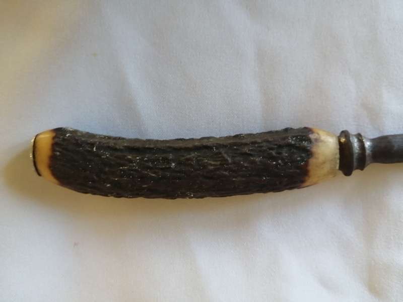Antique Horn Handled Knife Sharpening Steel