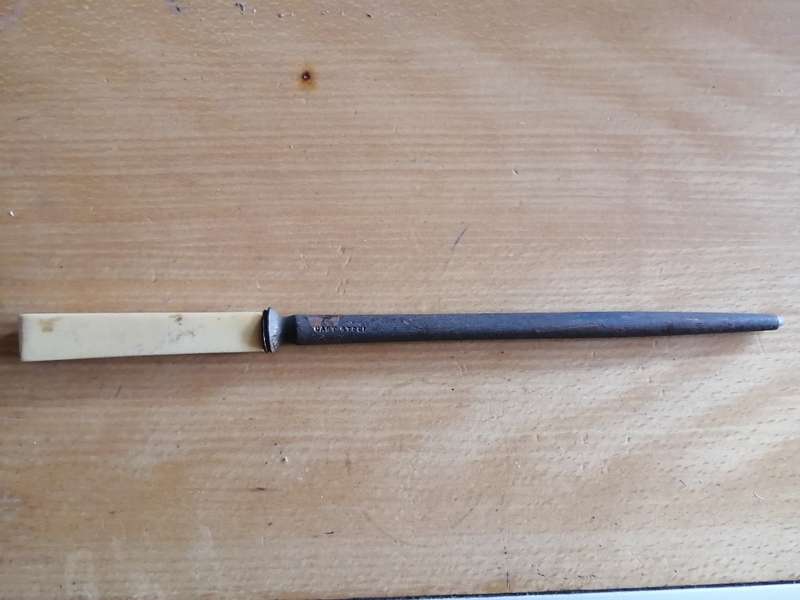 Antique Bone Handled Carving Knife Steel