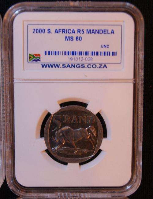 ## MS60 MANDELA 2000 VERY RARE GRADE - AU58/MS60/MS61/MS62 - FOR THE MANDELA COLLECTOR ##