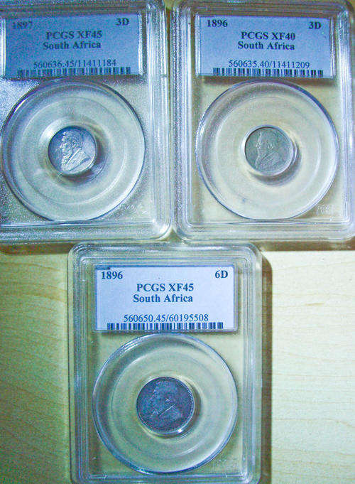 ## 3 GRADED ZAR COIN LOT CRAZY LOW START##