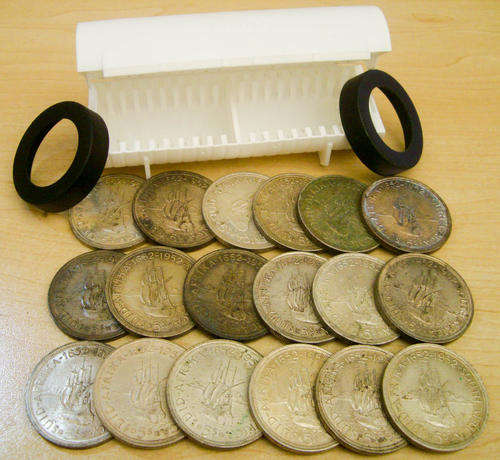 ## 18 SILVER CROWNS WITH FREE STORAGE TUBE ##