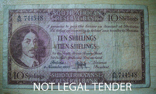 ## 1950 TEN SHILLINGS NOTE ##