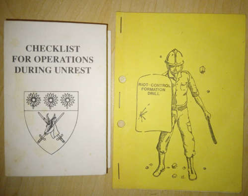 SADF UNREST/RIOT-CONTROL CHECKLISTS
