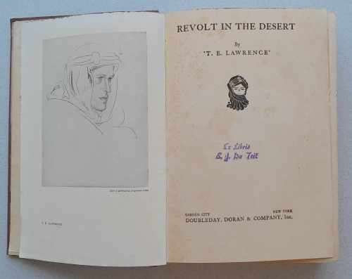 REVOLT IN THE DESERT - T.E. Lawrence **1st Edition**