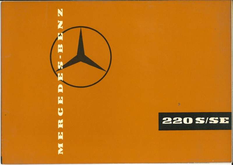 MERCEDES BENZ 220 S/SE BROCHURE