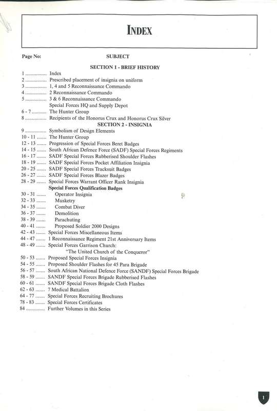 BADGES AND INSIGNIA OF SOUTHERN AFRICA **Recces**