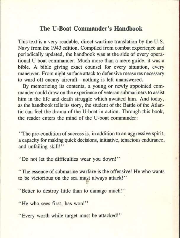 THE U-BOAT COMMANDER`S HANDBOOK