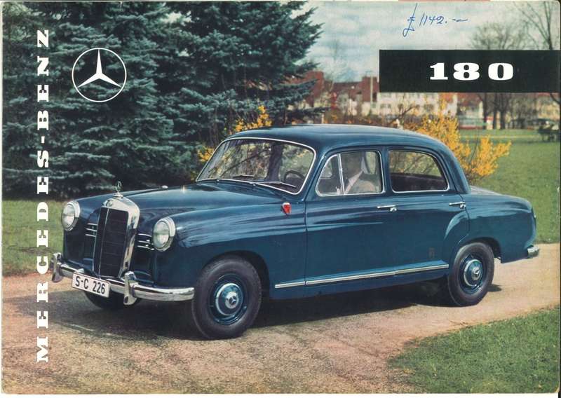 MERCEDES BENZ 180 BROCHURE