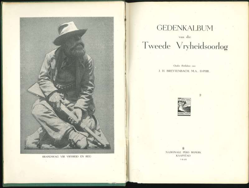 GEDENKALBUM VAN DIE TWEEDE VRYHEIDSOORLOG