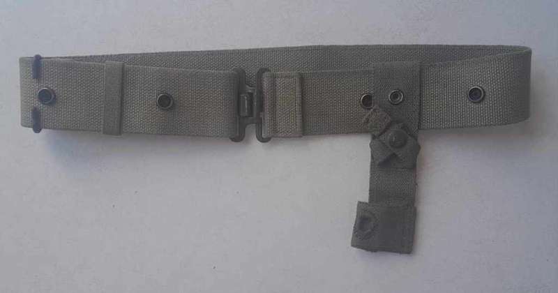 SADF WEBBING BELT AND BAYONET FROG