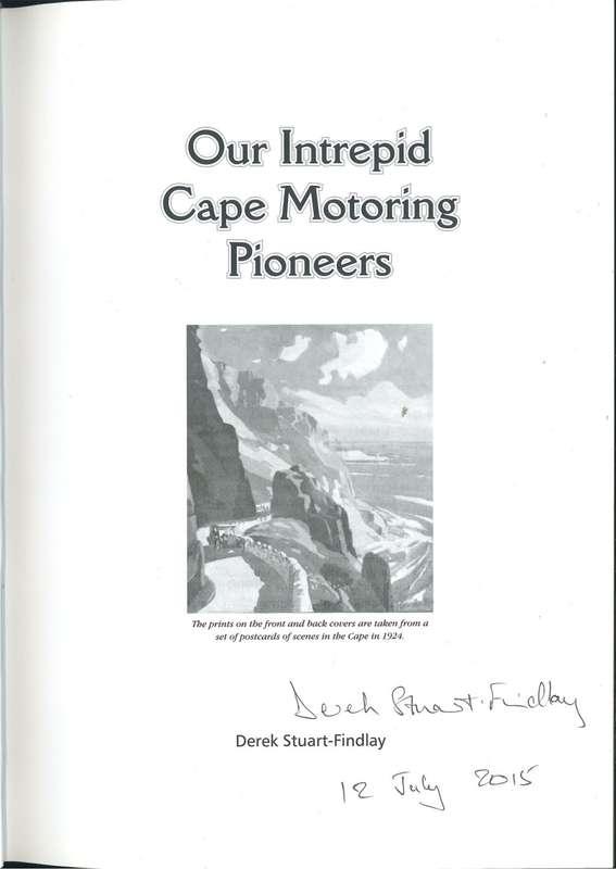 OUR INTREPID CAPE MOTORING PIONEERS **Signed**