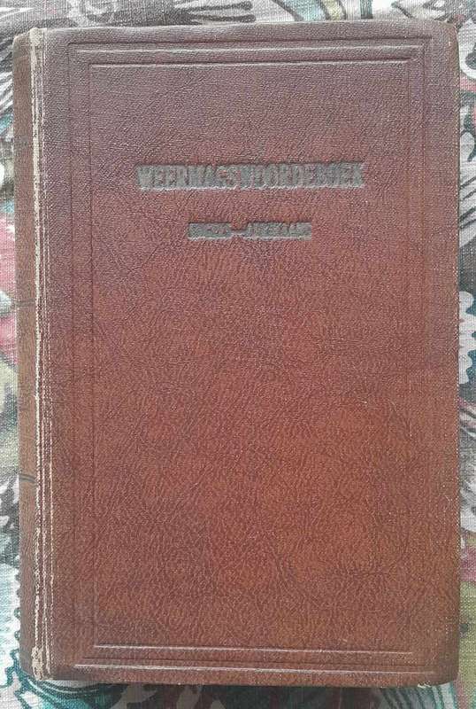 SA ARMY  WEERMAGSWOORDEBOEK **Vintage**