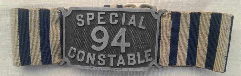 BRITISH SPECIAL CONSTABLE ARM BAND (3)