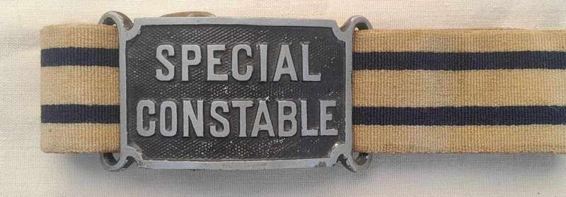 BRITISH SPECIAL CONSTABLE ARM BAND (4)