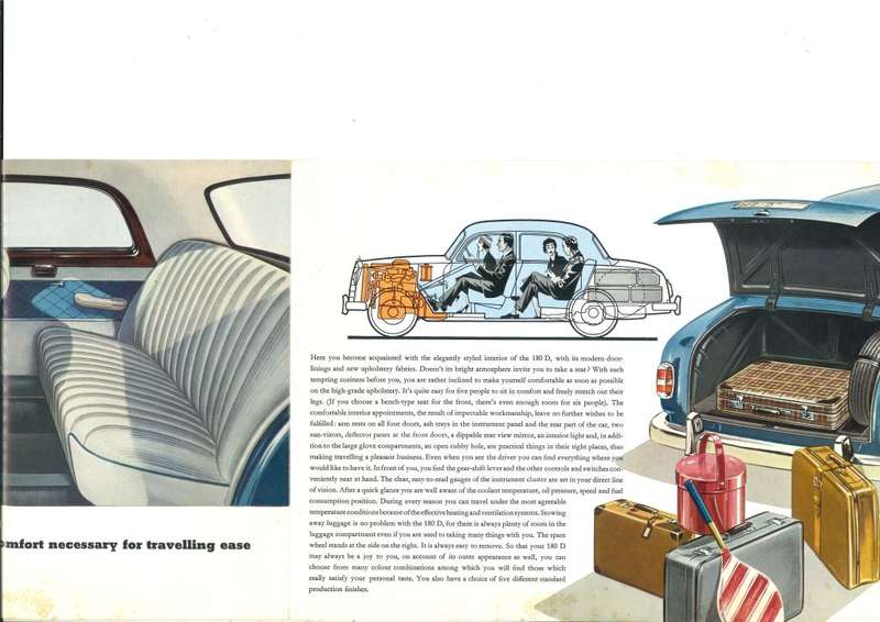 MERCEDES BENZ 180 D BROCHURE