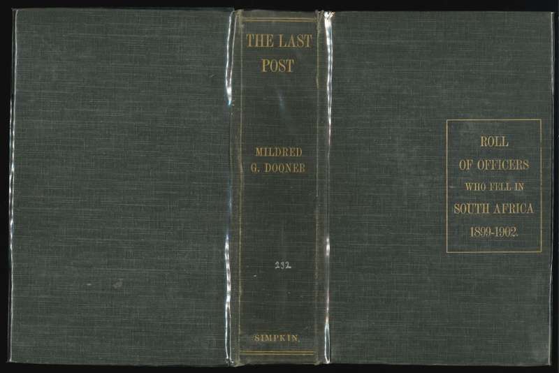 THE "LAST POST" **Anglo-Boer War 1903 Edition**