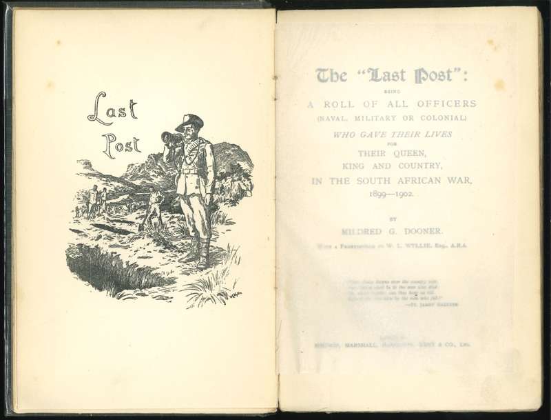 THE "LAST POST" **Anglo-Boer War 1903 Edition**