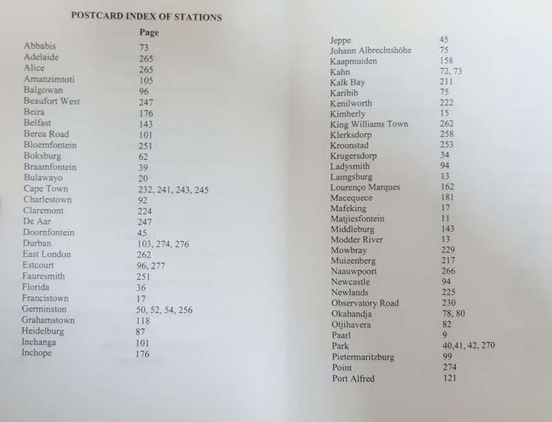 HISTORICAL RAILWAY POSTCARD JOURNEYS IN SOUTHERN AFRICA **1st Edition**