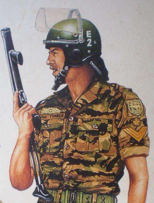 APARTHEID RIOT HELMET, SHIELD & BATON