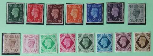 GB. 1937 Geo 6 Dark colours mounted mint