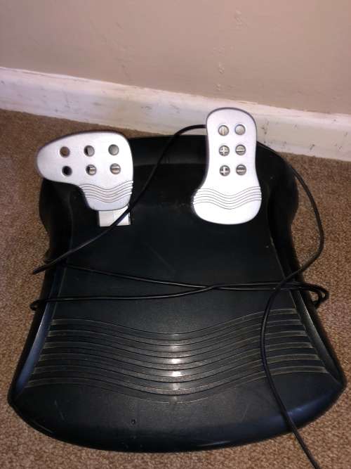 Steering wheel with Pedals (Sold as is. Please read.)