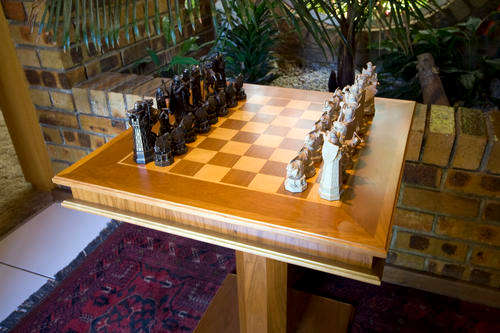 CHESS TABLE - Cherrywood & Maple